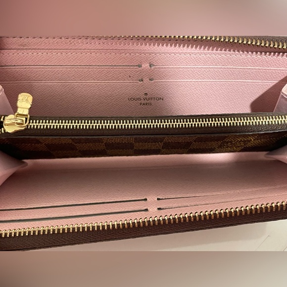 Louis Vuitton Clemence Wallet Rose Ballerine Damier Ebene - Picture 3 of 4
